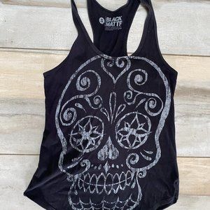 Black Matter Skull Racerback Tank